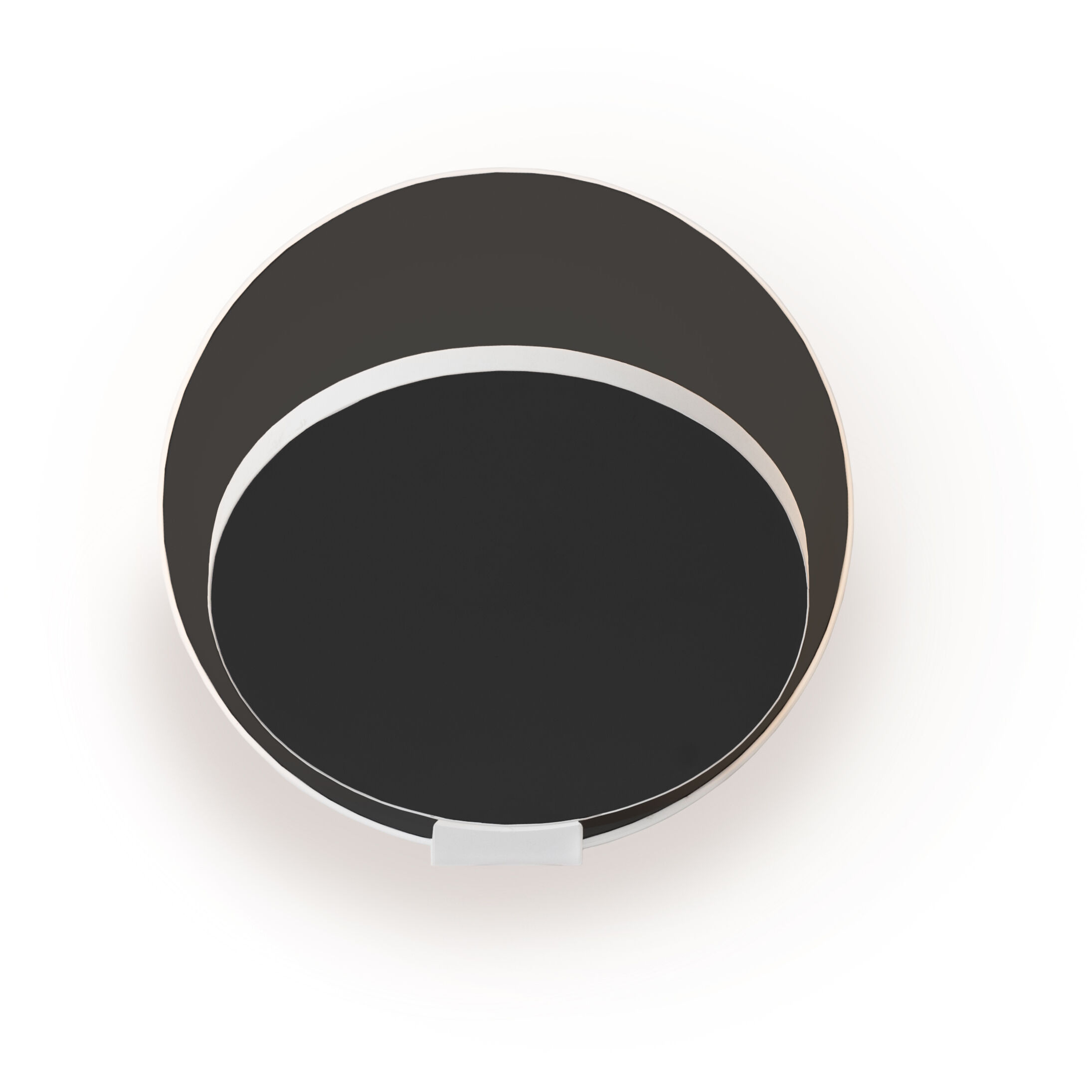 Gravy LED 4 inch Matte White with Metallic Black Wall Sconce Wall Light, Hardwire